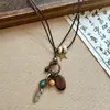 Collar Largo de Alta Gama Hecho a Mano Estilo Coreano Ins Temática Oceánica Estrella de Mar, Cadena para Suéter Retro Ajustable de Nicho