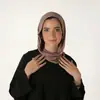 Pañuelo de cabeza de algodón sedoso Xiyin, el más vendido, versátil, para mujer, cómodo y transpirable, color liso, práctica base para poner fácilmente