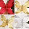 Decoraciones de lazos navideños de tela nueva transfronterizos, adornos para ventanas y árboles de centros comerciales de Navidad para hacer tú mismo