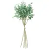 Paquete de Simulación Hoja de Dinero de Eucalipto Ramo de Flores Artificiales Decoración del Hogar Adornos de Flores Artificiales Flor Eterna Planta Verde Venta al por Mayor
