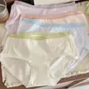 0017A Tipo Algodón de Xinjiang para Bebé Cubre Cadera Fresco y Sencillo Básico Cintura Baja-Media Panties para Mujer 10A Entrepierna Extendida Todas las Estaciones