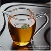 Juego de té de vidrio marino de color para uso público, taza de uniforme, juego de té de kung fu de vidrio resistente al calor.