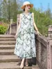 Vestido de Algodão e Seda de Alta Qualidade para Mães, Super Estiloso, Novo Modelo 2026, Vestido Regata de Verão Estilo Férias Relaxantes para Mulheres