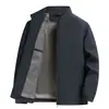 Colección Otoño 2026: Chaqueta de Hombre con Cuello Alto, Adecuada para Padres de Mediana Edad, Casual de Negocios, Ropa Exterior Fácil de Mantener para Profesionales Administrativos