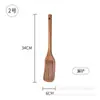 Espátula de Madera de Acacia 7 Piezas Utensilio de Cocina de Madera Antiadherente Cuchara de Madera para Uso Doméstico Juego de Utensilios de Cocina al por Mayor