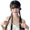 Venta al por mayor peluca trenza niños Y2K chica hot espiga twist trenza larga simulación doble coleta trenza de boxeadora decoración clase II comercio electrónico