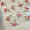 Colgante de Flor de Mariposa Colorida Fantasía Material para Manualidades con Cuentas Pulsera Collar Pendientes Joyería Accesorios de Cuentas Sueltas