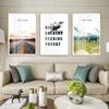 Pintura Decorativa de Animales Artísticos Estilo Europeo Simple Triptíco para Sala de Estar Porcelana de Cristal Pintura Colgante de Gama Alta para Hotel Apartamento Dormitorio Venta al por Mayor