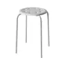 Taburete de Plástico Engrosado para Restaurante Apilable, Mesa de Comedor Moderna Simple, Patas de Hierro, Taburete Individual, Banco, Silla Pequeña, Taburete Redondo para Uso Doméstico