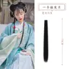 Pieza de Peluca Antiguo Hanfu Pieza de Extensión de Cabello Barba de Maíz Pieza de Fila de Cabello de Ropa Antigua Pieza de Cabello Largo Liso Peluca