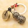 Chaveiro de Moeda dos Cinco Imperadores de Cobre Puro Pingente de Latão Pingente Moeda de Cobre Ping An Joia de Viagem para Carro Suporte Decorativo Ao Vivo
