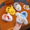 Chinelos de Algodão Infantis para Outono e Inverno, Impermeáveis, para Casa, Antiderrapantes, para Meninos e Meninas, Chinelos de Algodão Infantis Cartoon, Chinelos de Pelo