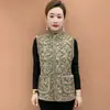 Estilo Chinês Botão de Sapo de Poliéster Sem Ferro Gilet de Veludo Plus Size Roupa de Mãe Jaqueta de Algodão Roupa Exterior Estilo Outono/Inverno 2026