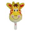 [Hengyue] Novo mini balão de alumínio de tamanho pequeno com cabeça de animal, desenho animado, cabeça de veado, cabeça de macaco, leão, tigre, atacado