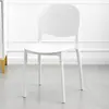 Sillas Coloridas de Moda, una Opción Ideal para Apartamentos Pequeños, Sillas de Comedor de Plástico Minimalistas Modernas con Diseño Delgado, Sillas de Lujo Ligero para Uso Doméstico