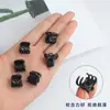 Mini Pinza para el Cabello con Lazo y Pedrería para Mujer, Exquisito Pinza para Flequillo Estilo Coreano, Pinza Lateral, Accesorio para el Cabello Versátil y Elegante