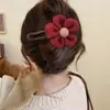 Presilha de cabelo de crocodilo com laço fofo para mulheres, presilha de garra de cabelo super estilosa 2026, acessório de cabelo