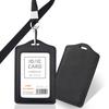 Porta Credencial de Piel Genuina, Credencial de Trabajo, Porta Credencial de Empleado Personalizado, Credencial de Trabajo, Lanyard para Credencial de Trabajo Personalizado, Credencial, Porta Marca de Fábrica