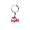 Llavero Creativo Rosa de Dibujos Animados Serie Rosa Llavero Personalizado de Goma Suave PVC Colgante para Bolsa Adorno para Llave de Coche Accesorio