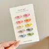 Presilhas de cabelo para meninas, presilhas laterais fofas para bebês, presilhas BB, grampos de cabelo de tecido, presilhas de cabelo para meninas pequenas, presilhas para franja da testa
