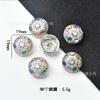 Botones de circonio de alta calidad botones de cristal de mariposa copo de nieve botones de cristal para bricolaje traje abrigo abrigo gemelos broche accesorios