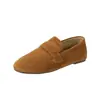 Mocasines Estilo Británico Retro para Mujer 2026 Otoño Nueva Llegada Sin Cordones Suela Suave Cómodos Casual Zapatos Individuales Zapatos de Conducir