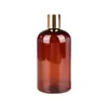 Em Estoque 500ml Água Pura Plástico Garrafa Pet Ombro Arredondado Água de Essência Garrafa de Shampoo Gel de Banho com Tampa Perpétua