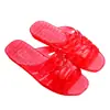 Pantuflas casuales de verano para mujer, sandalias de interior, pantuflas de baño de material de cristal con punta abierta, resistentes al olor, resistentes al desgaste, sandalias tipo chancla de suela suave