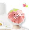 Suministro directo de fábrica serie de frutas refrescantes gorro de baño para niñas para el hogar a prueba de humedad humo de aceite para cabello largo gorro de baño