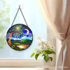 Enfeites de vidro para floresta de cor noturna transfronteiriços, decorações de vidro para casa, decorações de janela, apanhadores de sol para jardim