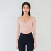Camiseta Deportiva Nueva de Primavera para Mujer, Manga Larga, Cuello en V, Corte Ajustado, Transpirable, Top de Gimnasio a la Moda, Ropa de Yoga, Casual y Versátil