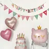 Nuevo Estilo Ins Sr. Banderín de Bandera de Barba Banner de Fiesta de Cumpleaños Suministros de Decoración Dibujos Animados