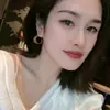 Pendientes de Perla con Esmalte de Gota Estilo Hong Kong para Mujer, Cobre Plateado Simple con Oro Real, Pendientes Elegantes, Lindos Pendientes de Rosquilla