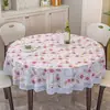 Envío Gratis Mantel Redondo Engrosado Plástico Mantel Grande Redondo para Mesa de Comedor Mantel para Restaurante Occidental PVC Impermeable al Aceite Resistente al Calor Sin Lavado