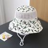 Sombrero de Protección Solar para Niños Sombrero de Sol para Niño Verano Malla Fina Transpirable Sombrero Grande Sombrero de Pescador para Bebé Niño de Dibujos Animados Sombrero Cubo