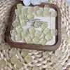 Acessórios Quadrados DIY Padrão de Água Amarelo Natural Acessórios para Pulseira Brincos para Homens e Mulheres