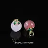 Ágata Yanyuan Hebilla de Seguridad de Caqui Colgante Caramelo de Fruta Ágata Colgante Accesorios para Pulsera Colgante Hechos a Mano