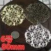 Adornos metálicos con forma de luna, largos, triangulares y con borde festoneado para accesorios de cabello DIY, tocados de novia y sombreros de disfraces tradicionales