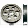 Roda de medição revestida de porcelana 180*35 para dispositivos de medição de fio e cabo, roda de medição para equipamento de máquina extrusora, roda de pressão revestida de borracha