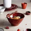 Tigela de Ramen Tendência em Porcelana com Esmalte por Baixo Tigela de Sopa Doméstica Tigela Cônica Tigela Grande de Cerâmica Tigela para Macarrão Japonês Tigela de Arroz Tigela de Refeição