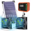 Amazon Ventilador Solar de 10W Kit de Ventilador de Extracción e Admisión Solar para Gallinero Invernadero Cobertizo Casa