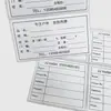 Produto em estoque etiqueta de caixa de envio adesivo cartão de identificação de material de armazém adesivo de registro de envio adesivo adesivo