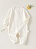 Pijama Infantil Algodão Puro Roupas Infantis Macacão Bebê Recém-Nascido Harper Bebês Meninos e Meninas Primavera e Verão Manga Longa Roupa Base para Engatinhar