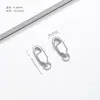 Pulseira colar com fecho de prata S925 conector de mola de cabeça dupla fecho de retenção de cor material para joias DIY acessórios de alta qualidade