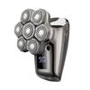 Afeitadora eléctrica para hombres con cabezal de afeitado magnético de siete cabezales, afeitado, corte de pelo, lavado corporal, carga rápida, pantalla digital