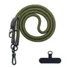 Goma para cordón de teléfono móvil de 10 mm de grosor, cuerda ajustable en diagonal, clip para teléfono móvil, cordón anti-pérdida, cordón para cuello