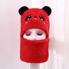 Chapéu infantil cachecol chapéu integrado urso fofo desenho animado chapéu de pelúcia fofo bebê inverno quente protetores de orelha chapéu