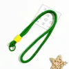 Estilo Ins Corda Curta Trançada Cordão para Celular Chaveiro Colorido Candy Corda Artesanal Unissex Pulso Cordão Anti-Perda Removível