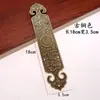 Antigüedad China Latón Puro Protectores de Esquina de Barra Recta Caja de Joyería Gabinete de Madera de Alcanfor Soportes de Esquina Decorativos de Cobre Protectores de Esquina Flores de Esquina