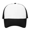 Chapéu de Sol, Boné Trucker, Boné de Voluntário, Boné de Mesh Esponjoso Personalizado com Texto Estampado, Aba Larga, Aba Larga, Quebra-Sol
